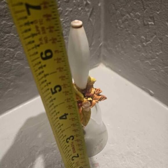 1988 Avon Fall Harvest Ceramic and Glass Decorative Bell 7" - Picture 5 of 5